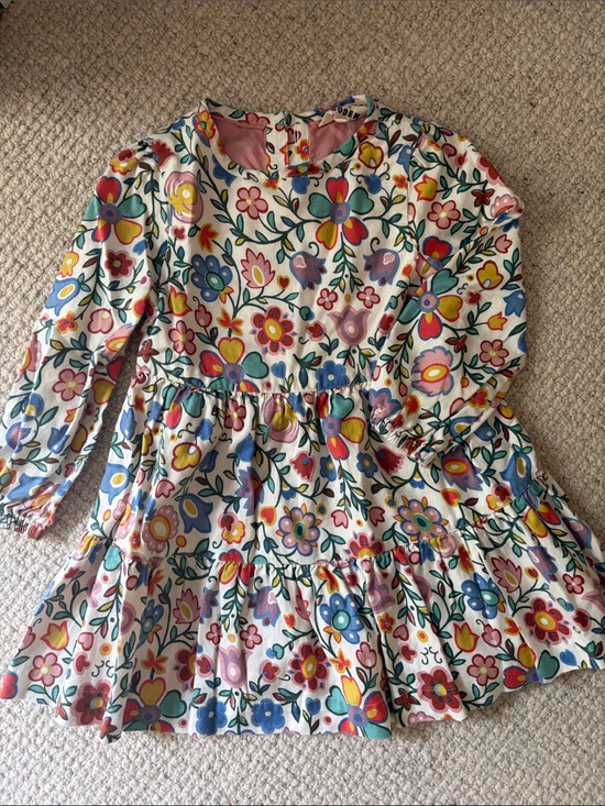 Mini Boden Other - Mini Boden long sleeve colorful Floral Cotton Dress